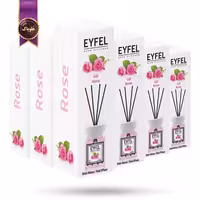 6 عدد خوشبوکننده هوا ایفل EYFEL مدل رز Rose حجم 120 میلی لیتر   (اورجینال)