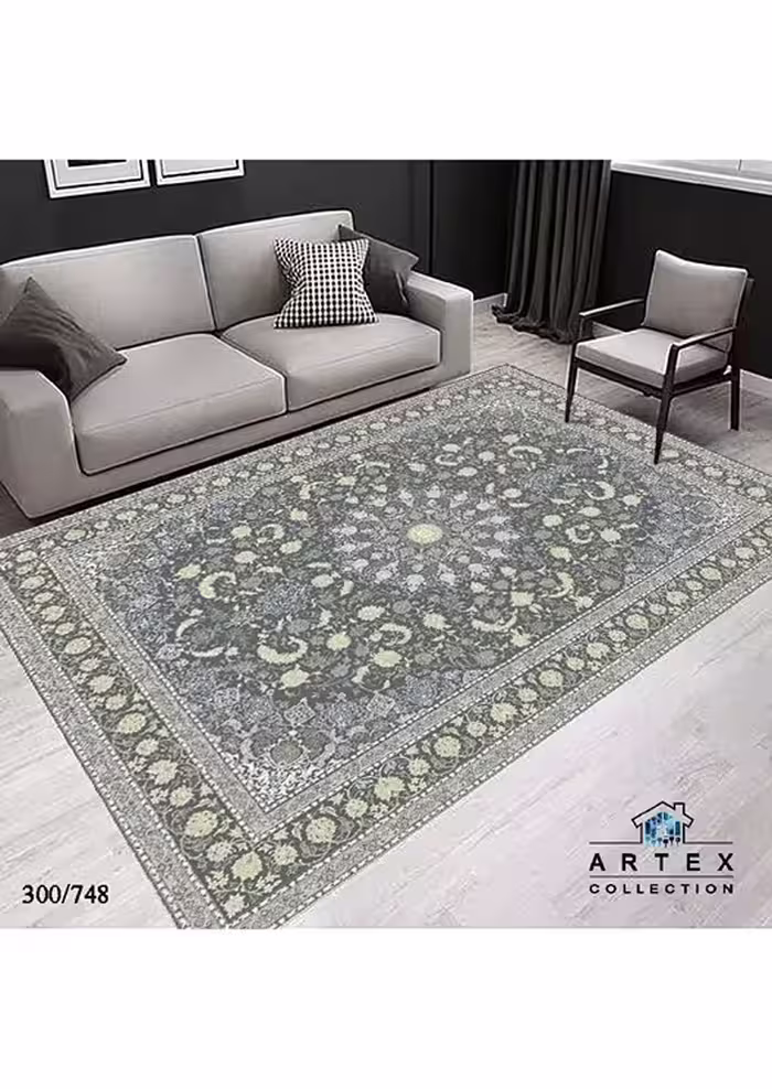 روفرشی کشدار مخمل شانل ترک(کشدوزی شده)-کد طرح 307
