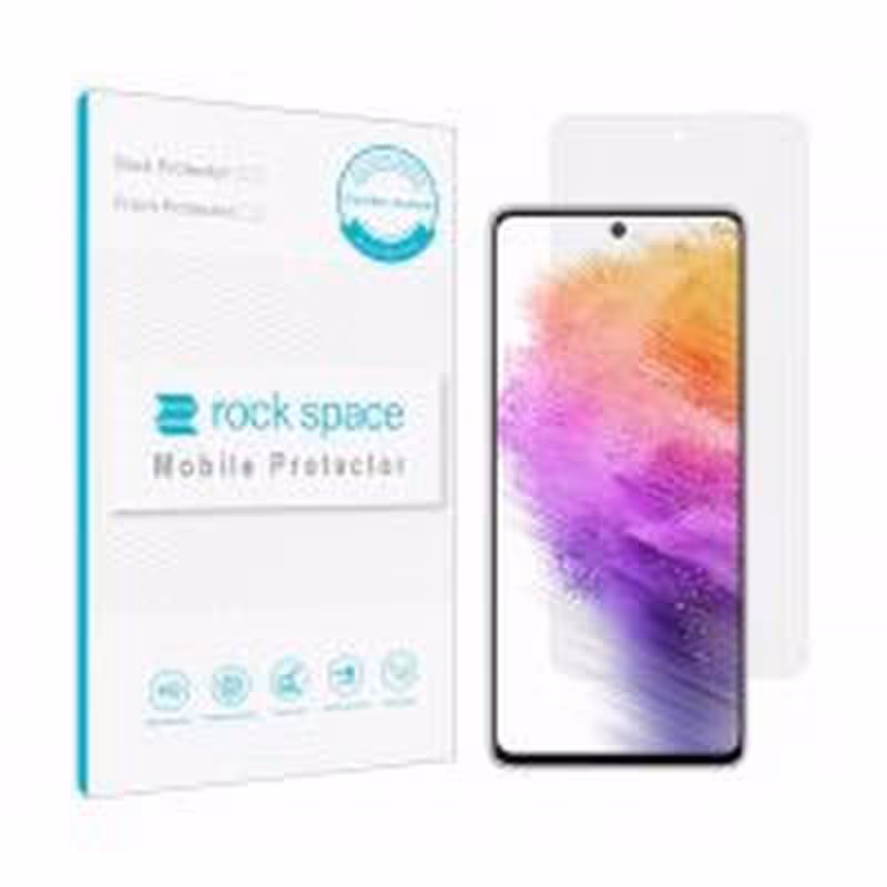 گلس نانو هیدروژل شفاف و ضد ضربه گوشی سامسونگ a73 5G برند راک اسپیس