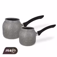 ست دو عددی قهوه جوش کاراجا مدل Dark stone (خاکستری)