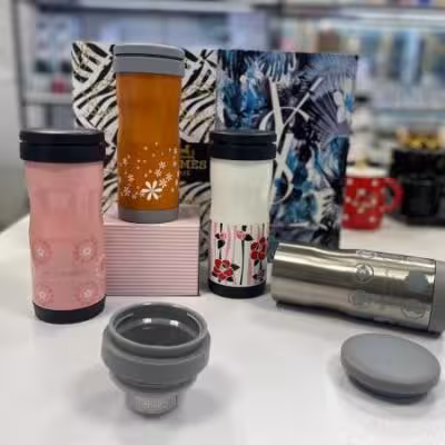 فلاسک بدنه گل دار