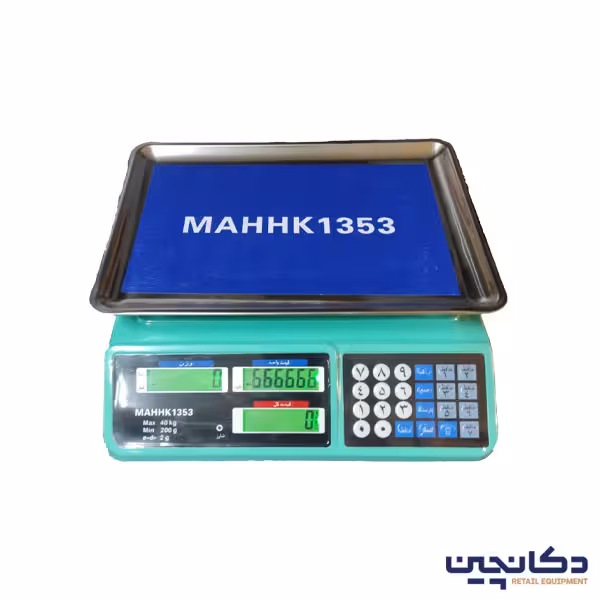 ترازو دیجیتال40 کیلویی محک 6 رقم کلید ساده