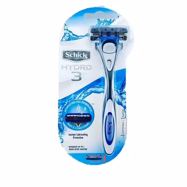 خودتراش مردانه هایدرو 3 لبه تک تیغ شیک schick