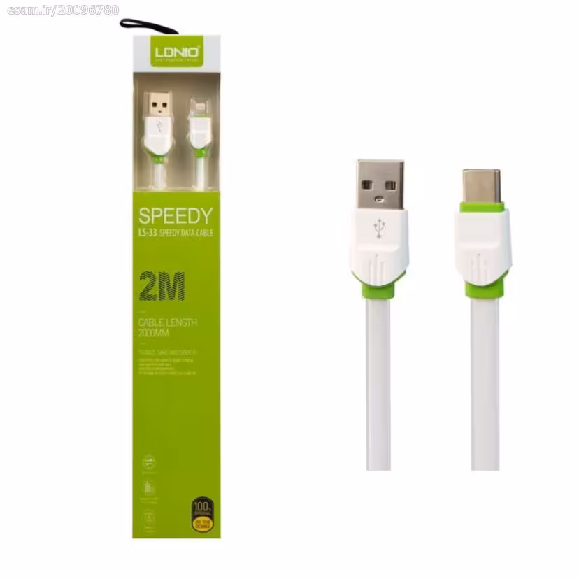 کابل شارژ تایپ سی LDNIO LS361 1M - یاسین کامپیوتر