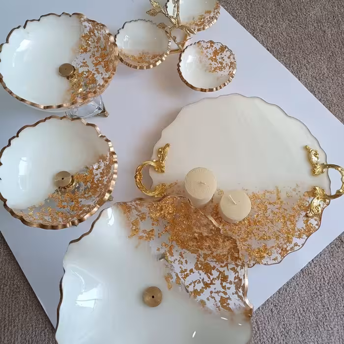 ست پذیرایی رزینی جهیزیه 5تکه جهیزیه عروس