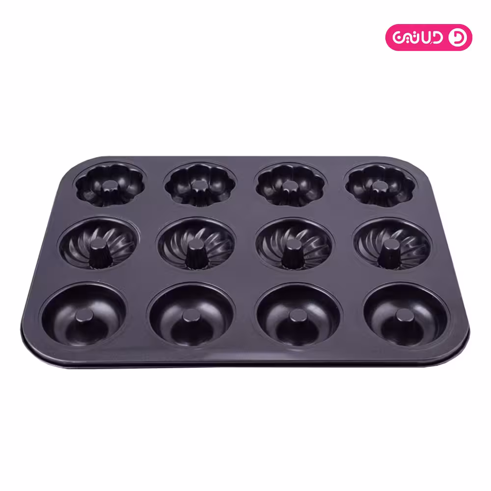 قالب تفلون دونات طرح دار 12 خانه