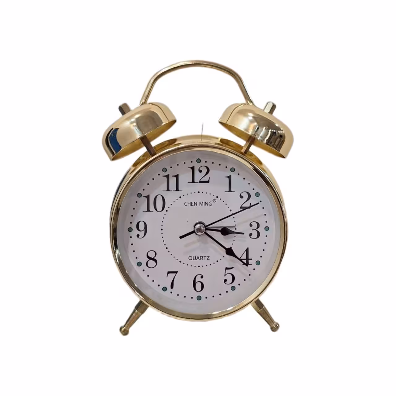 ساعت رومیزی طلایی زنگ دار و چراغ دار مدل RN 208