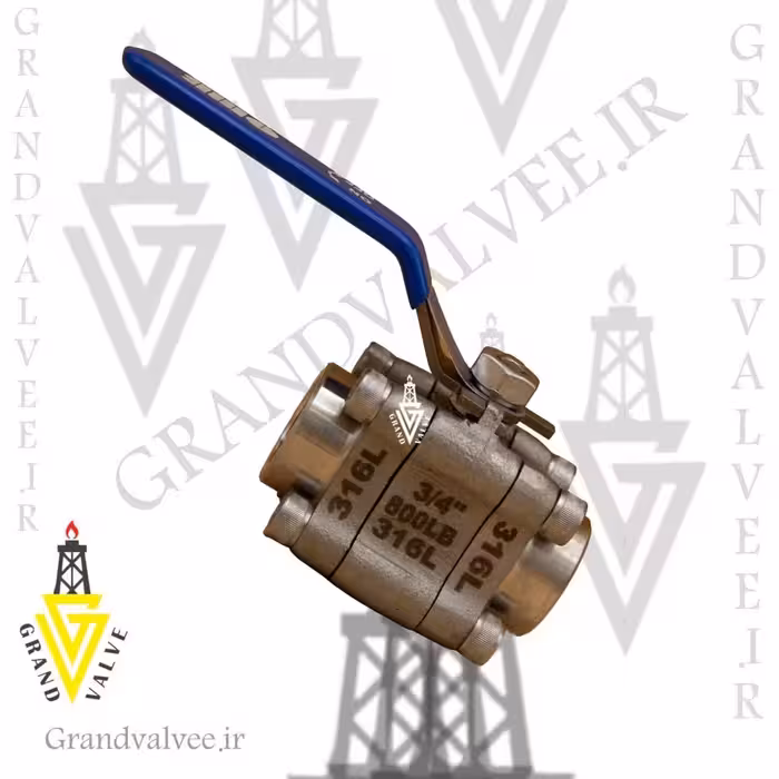 شیر گازی &quot;3/4 کلاس 800 استنلس استیل رزوه ای