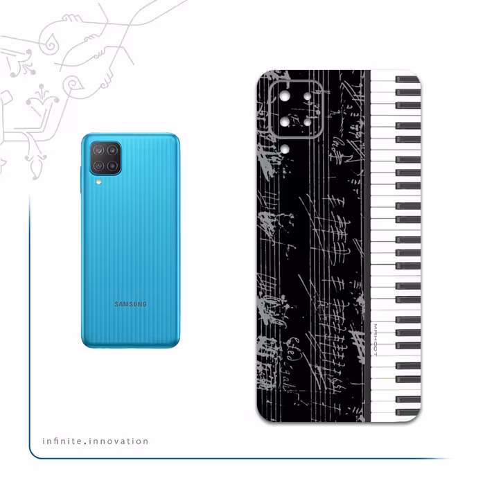 برچسب پوششی ماهوت مدل Piano-Instrument مناسب برای گوشی موبایل سامسونگ Galaxy M12