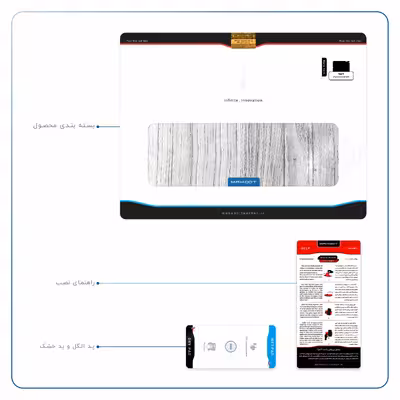 برچسب پوششی ماهوت مدل White Wood مناسب برای تبلت اپل iPad 2 2011 A1395