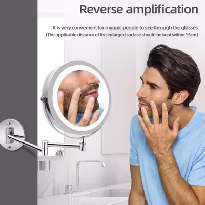 آینه سرویس بهداشتی مدل LED لمسی قابل شارژ