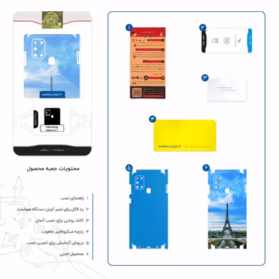 برچسب پوششی ماهوت مدل Paris City-FullSkin مناسب برای گوشی موبایل سامسونگ Galaxy A21s