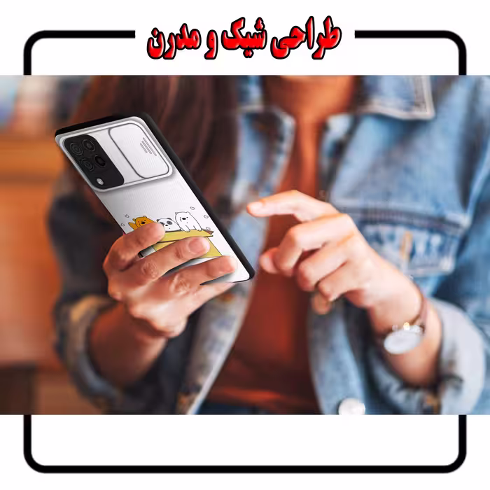 کاور لاین کینگ مدل PandaBax مناسب برای گوشی موبایل سامسونگ Galaxy A22 4G  به همراه پایه نگهدارنده