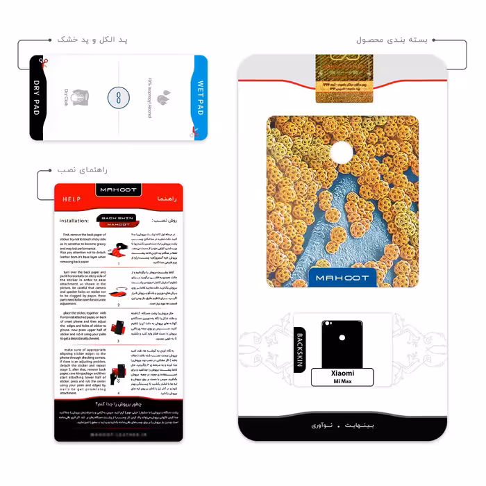 برچسب پوششی ماهوت مدل Atom Universe 7 مناسب برای گوشی موبایل شیائومی Mi Max