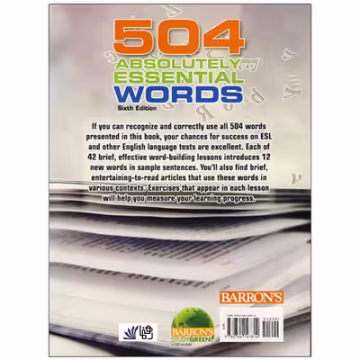 کتاب 504Absolutely Essential Words 6th اثر Murray Bromberg انتشارات رهنما