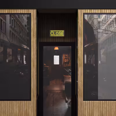 چراغ دیواری نئون دیزاین طرح Close_YL