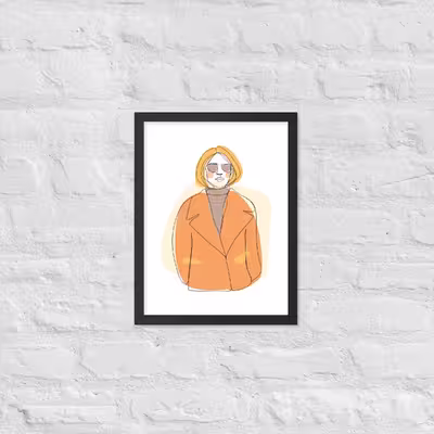 تابلو مدل دکوراتیو مینیمال دخترانه کد 2735