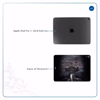 برچسب پوششی ماهوت مدل Game of Thrones مناسب برای تبلت اپل iPad Pro 11 2018 A2013