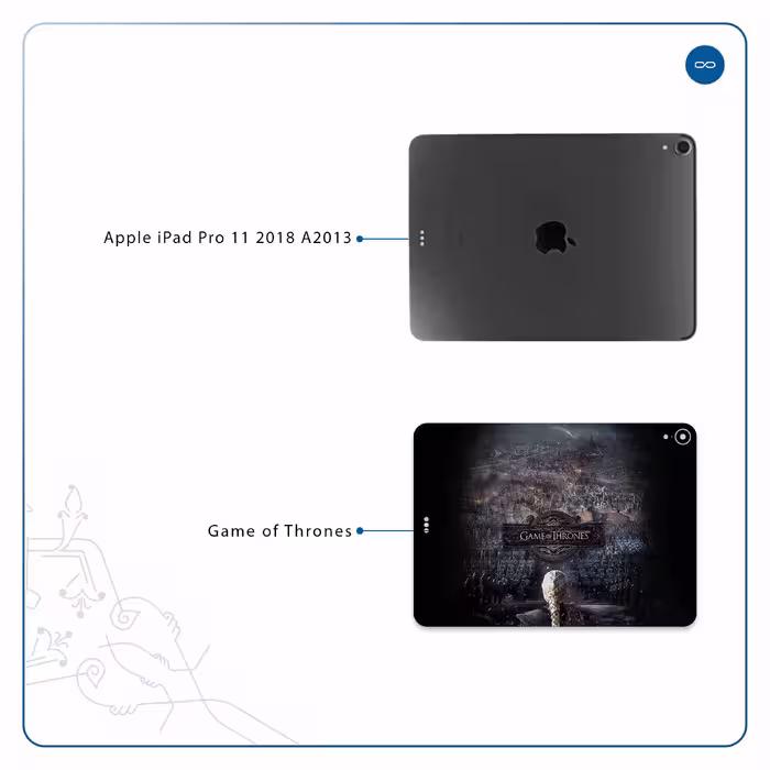 برچسب پوششی ماهوت مدل Game of Thrones مناسب برای تبلت اپل iPad Pro 11 2018 A2013