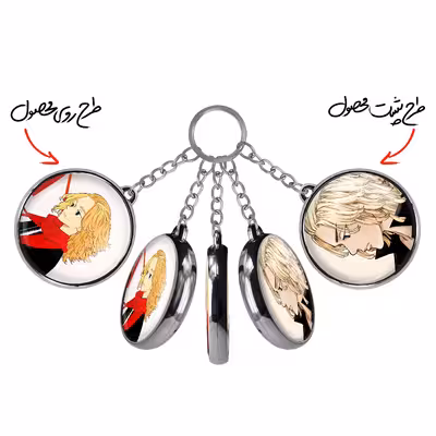 جاکلیدی خندالو طرح مایکی انیمه توکیو ریونجرز مدل دوطرفه کد 1058210585