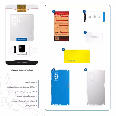 برچسب پوششی ماهوت مدل Matte-White-FullSkin مناسب برای گوشی موبایل شیائومی Redmi K50 Gaming