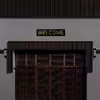 چراغ دیواری نئون دیزاین طرح Welcome-BL_YL