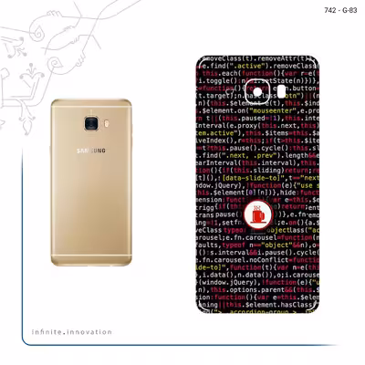 برچسب پوششی ماهوت مدل Programming 1 مناسب برای گوشی موبایل سامسونگ Galaxy C7