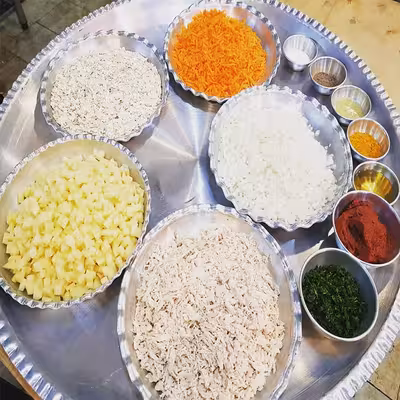 سینی مدل لب کنگره مجموعه 6 عددی