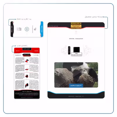 برچسب پوششی ماهوت مدل Panda مناسب برای تبلت اپل iPad mini 2 2013 A1489
