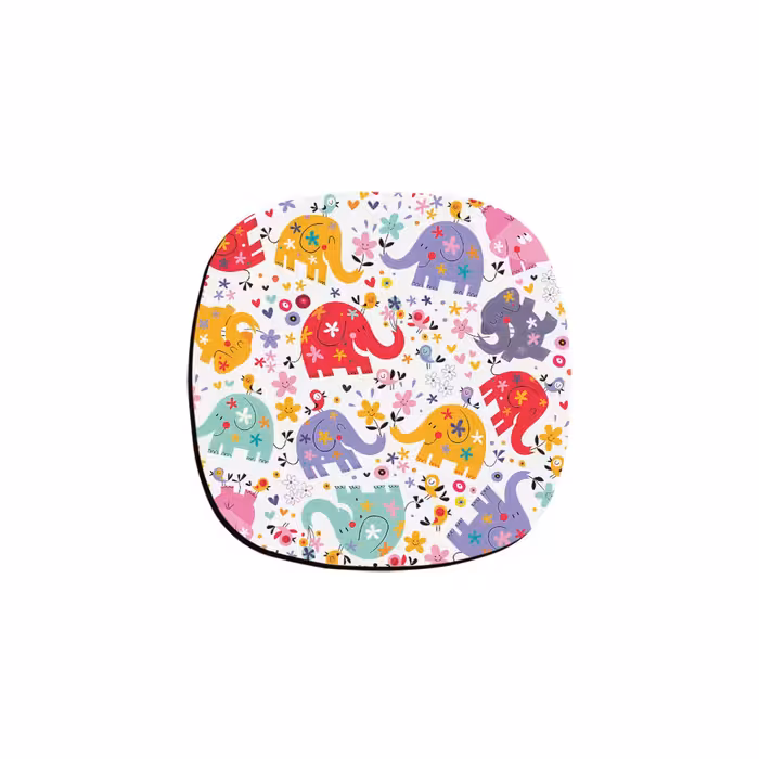 زیر لیوانی ترمه طراحان ایده مدل فیل کد cfp040 بسته 6 عددی