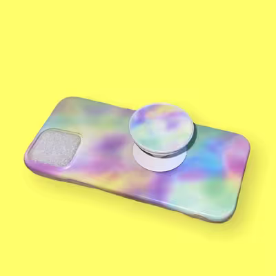 كاور طرح ابرنگي كد 19 مناسب براي گوشي موبايل اپل iphone 12/12pro به همراه پايه نگهدارنده