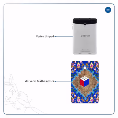 برچسب پوششی ماهوت مدل Maryams Mathematics مناسب برای تبلت وریکو Unipad