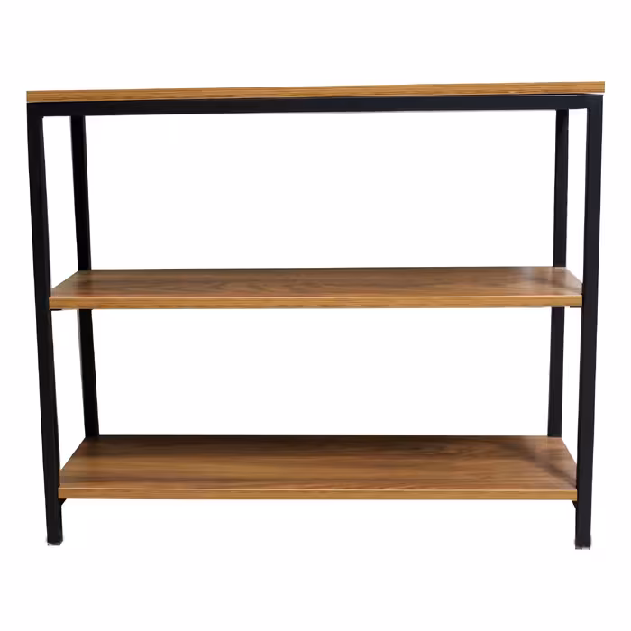 کتابخانه مدل سه طبقه چوبی فلزی کد 433