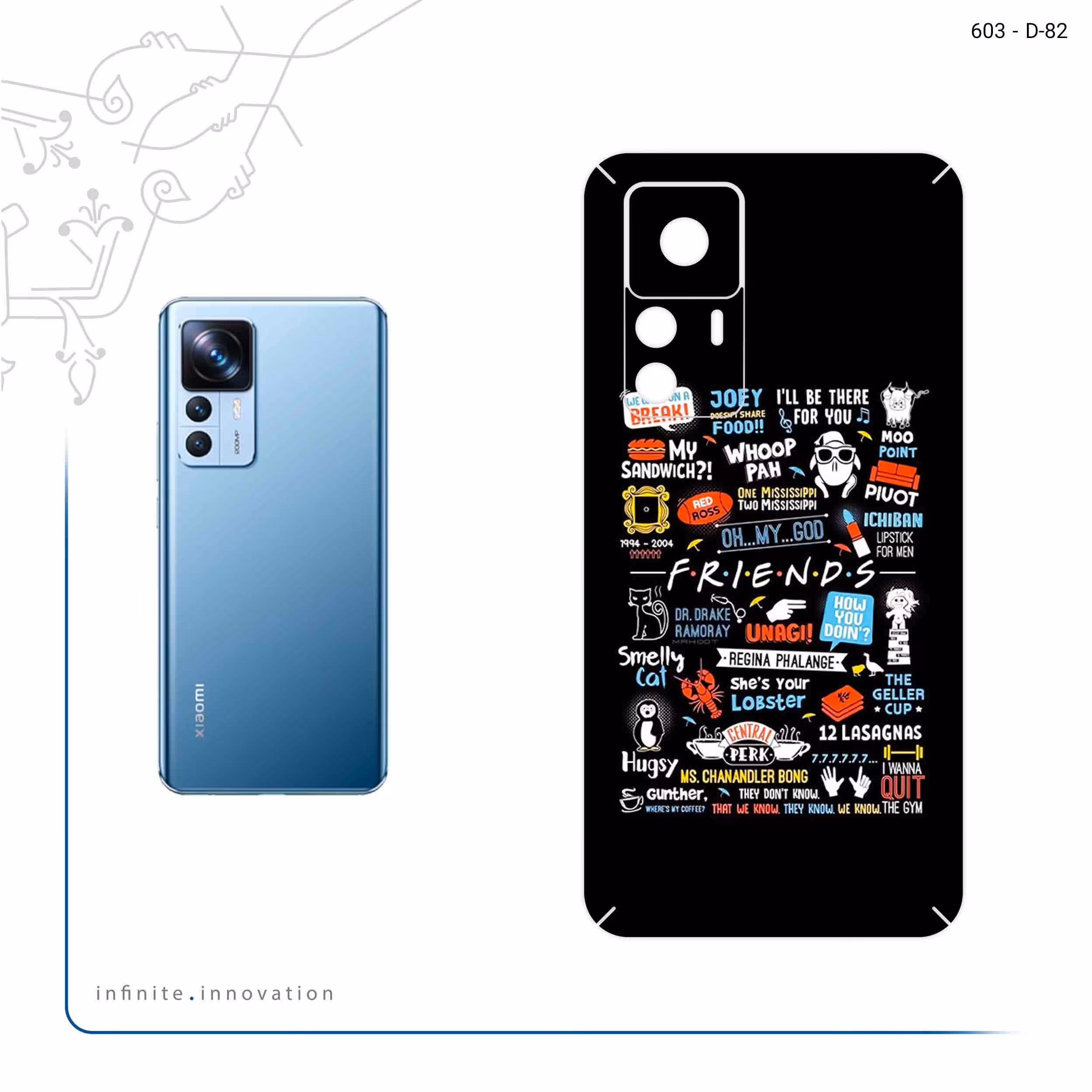 برچسب پوششی ماهوت مدل Friends 2 مناسب برای گوشی موبایل شیائومی 12T