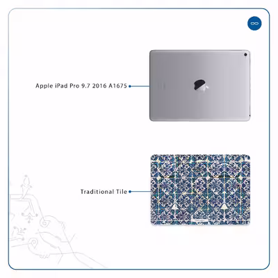 برچسب پوششی ماهوت مدل Iran-Tile1 مناسب برای تبلت اپل iPad Pro 9.7 2016 A1675