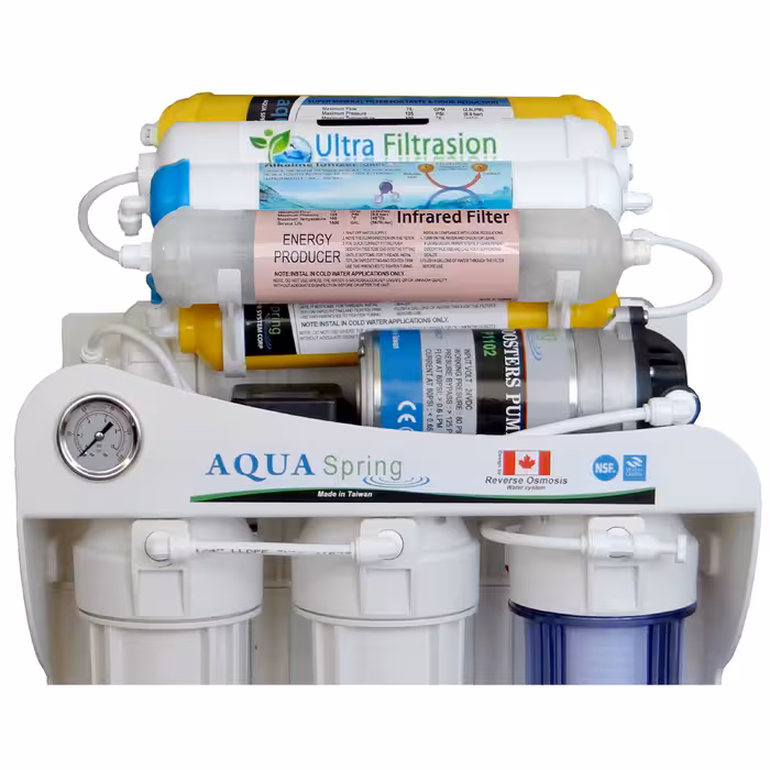 دستگاه تصفیه کننده آب آکوآ اسپرینگ مدل SF4850 به همراه فیلتر مدل 01 مجموعه 4 عددی