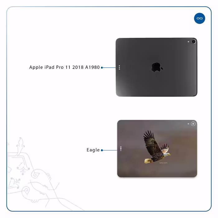 برچسب پوششی ماهوت مدل Eagle مناسب برای تبلت اپل iPad Pro 11 2018 A1980