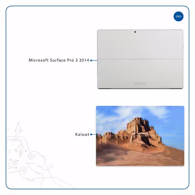 برچسب پوششی ماهوت مدل Kaloot مناسب برای تبلت مایکروسافت Surface Pro 3 2014