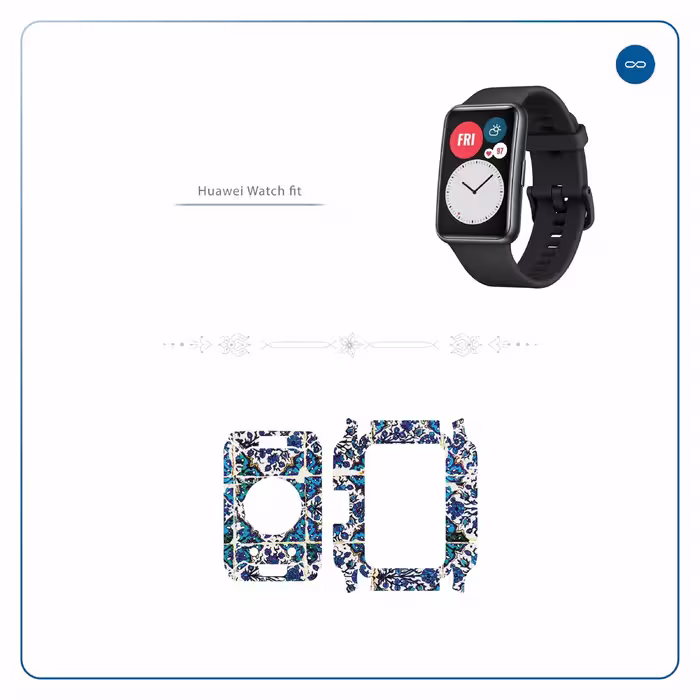 برچسب ماهوت طرح Iran Tile1 مناسب برای ساعت هوشمند هوآوی Watch Fit