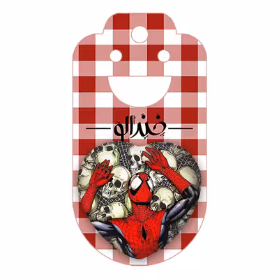 پیکسل خندالو طرح مرد عنکبوتی Spider Man مدل قلبی کد 13190