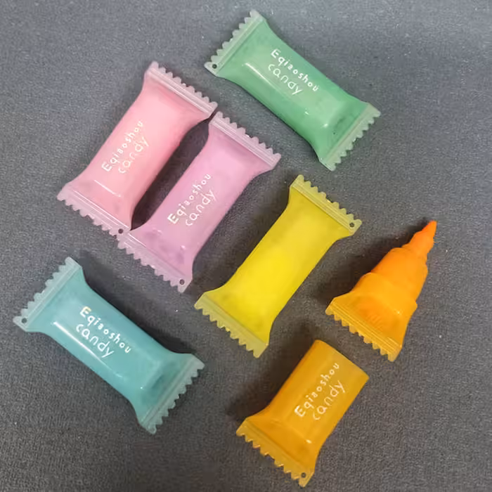 ماژیک علامت گذار مدل شکلاتی بسته 6 عددی