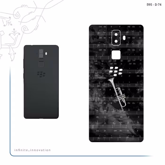 برچسب پوششی ماهوت مدل Trumpet مناسب برای گوشی موبایل بلک بری Evolve