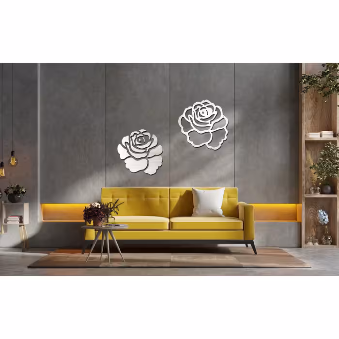 آینه مستر راد مدل گل رز کد Rose-S 2021