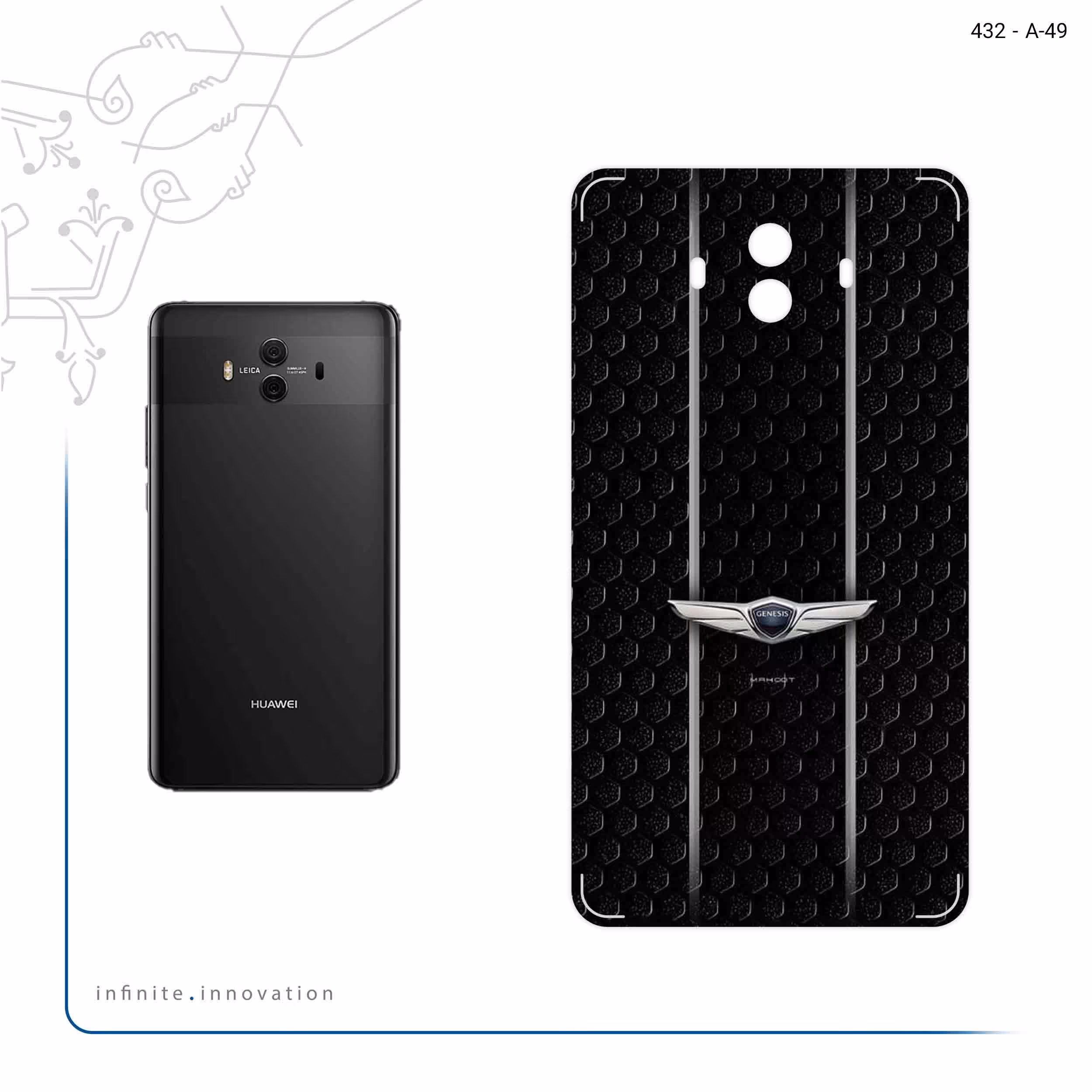 برچسب پوششی ماهوت مدل Genesis مناسب برای گوشی موبایل هوآوی Mate 10