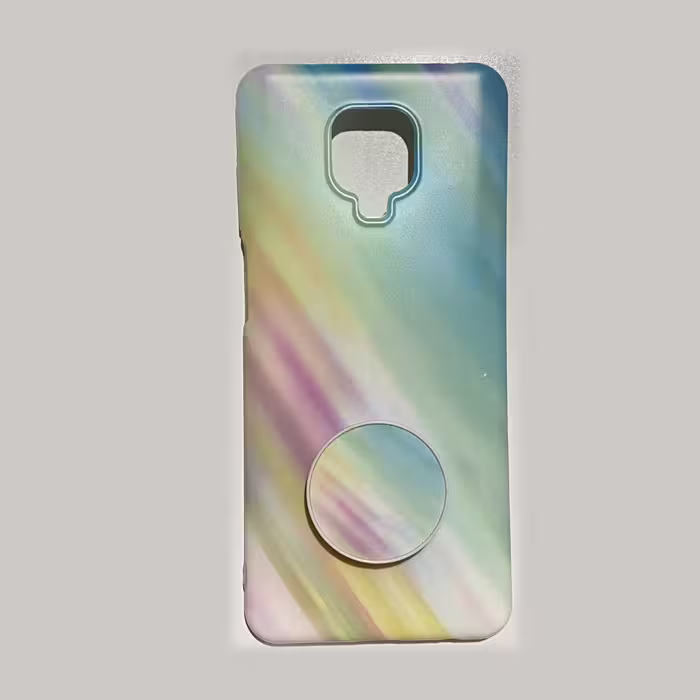 کاور طرح رنگین کمان مدل COLOR88 مناسب برای گوشی موبایل شیائومی REDMI NOTE 9 PRO / 9S به همراه پاپ سوکت