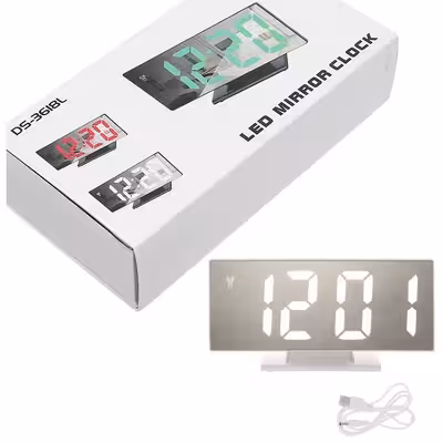  ساعت رومیزی مدل آینه ای