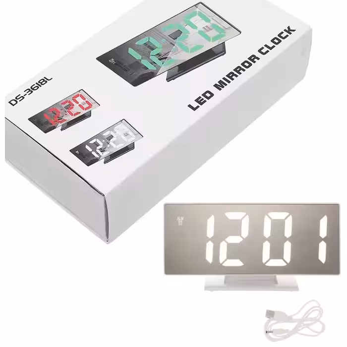  ساعت رومیزی مدل آینه ای