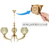 لوستر 3 شعله کارنتیس مدل آلیسا کد KT-03