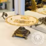 PERANS پرنس  ظروف پذیرایی چینی زینک مدل ایلیا شیرینی خوری گرد  E1-1015