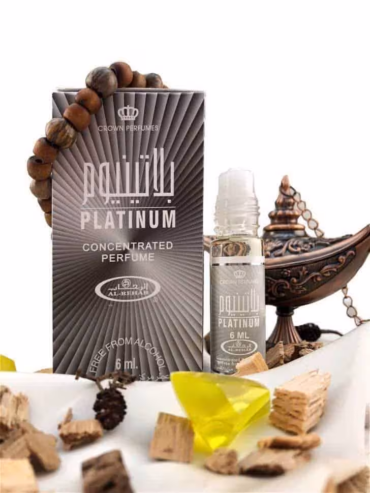 عطر پلاتینیوم الرحاب حجم 6 میل Platinum by Al-Rehab